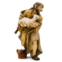 Shepherd with sheep - color with true gold - 18,9 inch