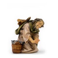 Shepherd with fishes - color with true gold - 18,9 inch