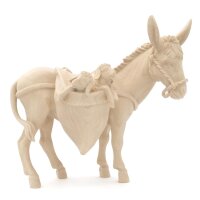 Donkey with luggage - antique - 19 inch