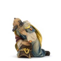 Kneeling King with gold - old true gold colored - 18,9 inch