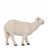 Standing sheep - old true gold colored - 29,5 inch