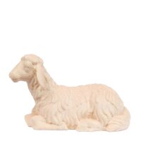 Lying sheep - old true gold colored - 29,5 inch