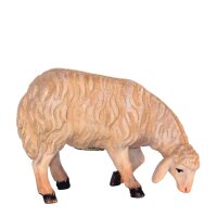 Kneeling sheep right - color with true gold - 18,9 inch