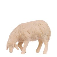 Kneeling black and white sheep - color - 6,3 inch