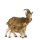 Goat + little goat - old true gold colored - 19 inch