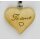 Key ring "Ti Amo" - natur with script - 1,4 inch