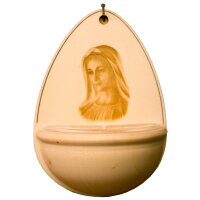 holy water stoup Madonna - natural - 4,7 inch