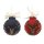 christmas tree ball with deer - color - 4,7 inch