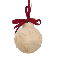 christmas tree ball with deer running - color - 4,7 inch