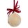 christmas tree ball edelweiss - natural with cristal - 4,7 inch