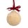 Pine wood ball with bird - natural - 3,1 inch