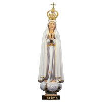 Our Lady of Fátima Pilgrim with crown metal and...