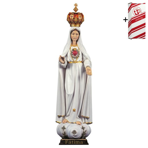 Sacro Cuore di Maria Fátima con corona + Box regalo