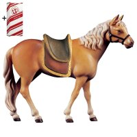 Horse Haflinger with saddle + Gift box
