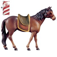 Cavallo marrone con sella + Box regalo