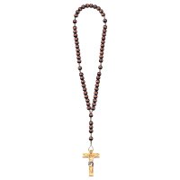 Rosary Exclusive Brown with Crucifix