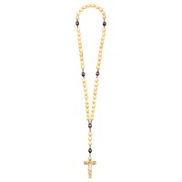 Rosary Exclusive Wood Tone-Brown with Crucifix