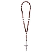 Rosary Exclusive Brown with Pope Cross