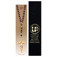 Rosary Exclusive Brown with Crucifix + Velvet case