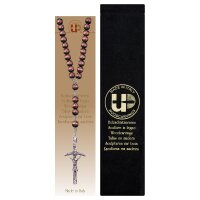 Rosary Exclusive Brown with Pope Cross + Velvet case