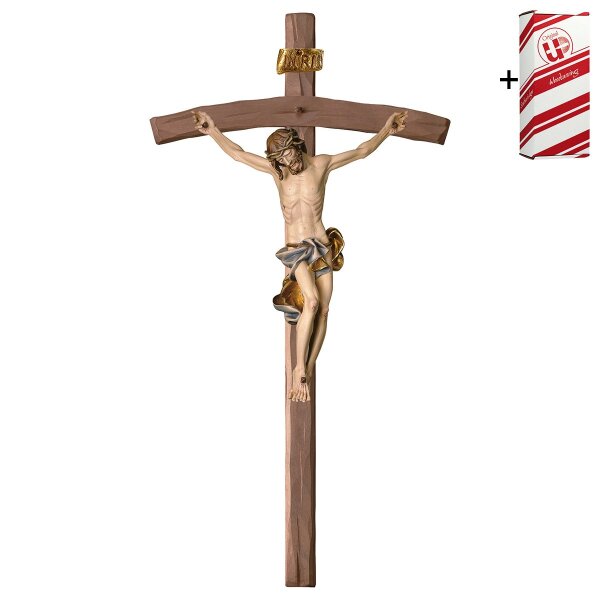 Crucifix Baroque - Cross bent + Gift box