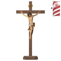 Crocifisso Barocco - Croce piedistallo + Box regalo