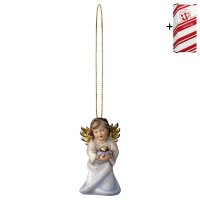 Heart angel with heart with gold string + Gift box