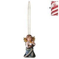 Heart Angel with candle with gold string + Gift box