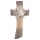 Kreuz mit Friedenstaube Eschenholz
