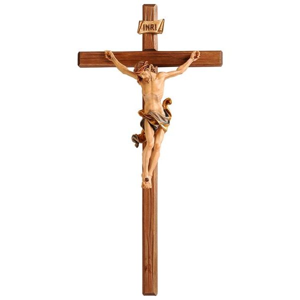 Cristo Leonardo resina-croce diritta