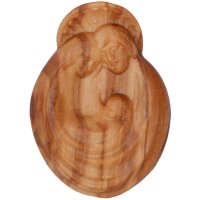 Lucky charm, Holy Family in oliv wood
