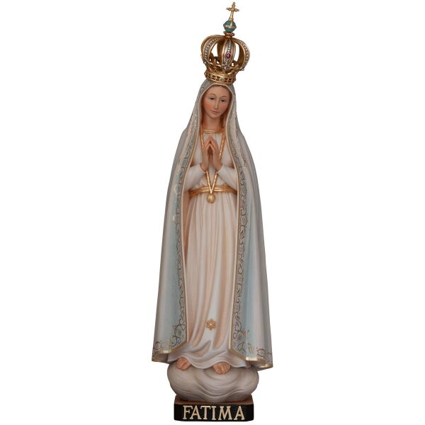 Madonna di Fatimá pellegrina con corona aperta