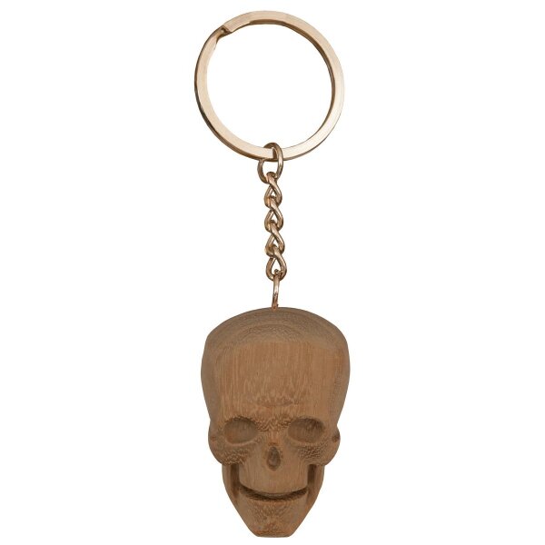 Skull Keychain fine cherry wood