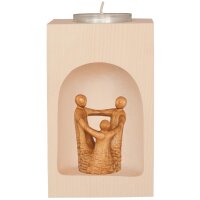 Candle holder with Familyharmony in the niche