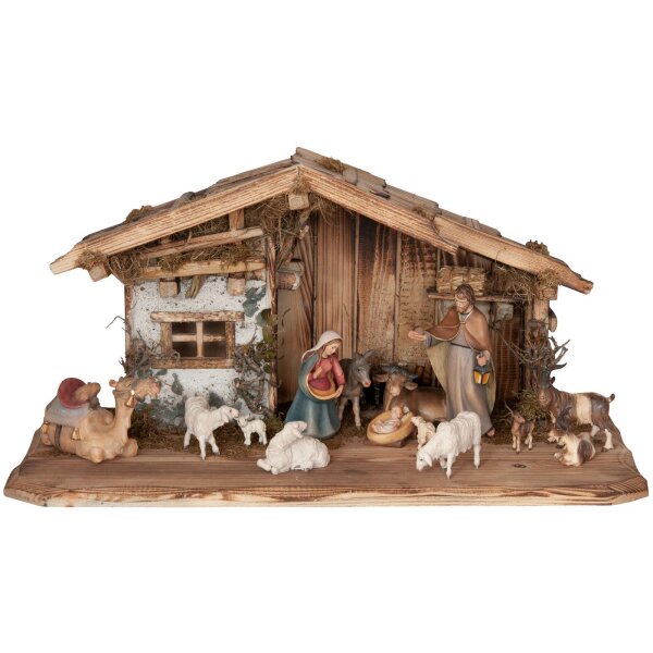 Christmas Nativity Jesaia with 15 Figures complete