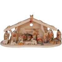 Stable with Morgenstern Nativity 21 Figurines
