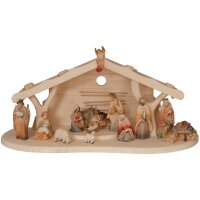 Christmas crib with 15 Morgenstern Figurines