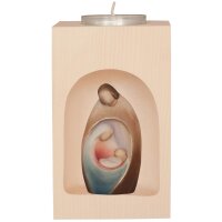 Candle holder with familygroup modern in niche