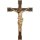 Crocifisso d. dolomiti su croce romanica c. aureol