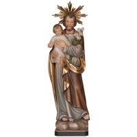 Saint Joseph with child with halo