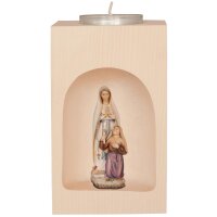 Candle holder with our Lady of Lourdes with Bern.
