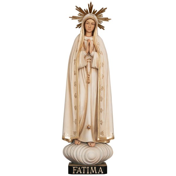 Madre di dio di Fatimá con aureola