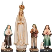 Our Lady of Fatimá pilgrim with crown and children