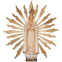 Madaonna from Fatima with crown and rays