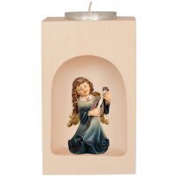 Candle holder with Angel with lute