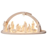 LE Nativity Set 16 pcs. - Stable Leonardo with lighting