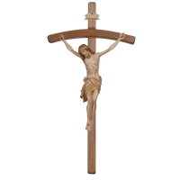 Corpus Siena-cross bent dark stained
