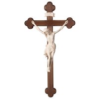 Corpus Siena-cross baroque dark stained