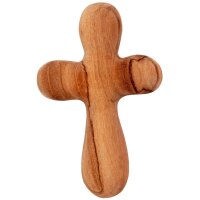 Lucky charm "Cross" olive wood: your travelling...