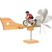 Windmill small with biker (larch wood)